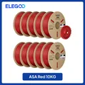 ASA Filament 1kg bis 10kg 1,75mm UV- und wetterbeständig für Außen – Farbe Red 10kg