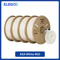 ASA Filament 1kg bis 10kg 1,75mm UV- und wetterbeständig für Außen – Farbe White 4KG