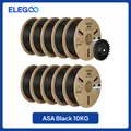 ASA Filament 1kg bis 10kg 1,75mm UV- und wetterbeständig für Außen – Farbe Black 10kg