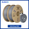 ASA Filament 1kg bis 10kg 1,75mm UV- und wetterbeständig für Außen – Farbe Grey 2kg