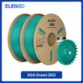 ASA Filament 1kg bis 10kg 1,75mm UV- und wetterbeständig für Außen – Farbe Green 2kg