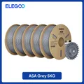 ASA Filament 2kg bis 10kg 1,75mm UV- und wetterbeständig für Außen – Farbe Grey 5kg