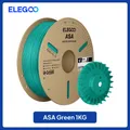 ASA Filament 2kg bis 10kg 1,75mm UV- und wetterbeständig für Außen – Farbe Green 1KG