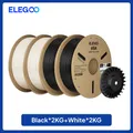 ASA Filament 2kg bis 10kg 1,75mm UV- und wetterbeständig für Außen – Farbe Black White 4KG