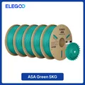 ASA Filament 2kg bis 10kg 1,75mm UV- und wetterbeständig für Außen – Farbe Green  5kg
