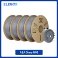 ASA Filament 2kg bis 10kg 1,75mm UV- und wetterbeständig für Außen – Farbe Grey 4KG