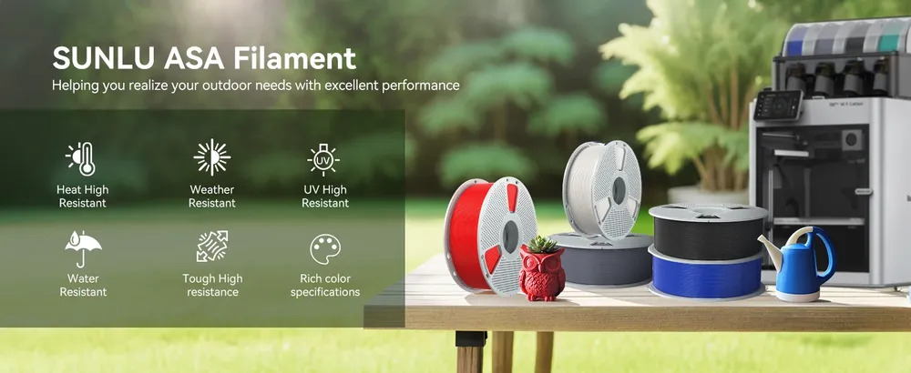 ASA Filament 5kg 1,75mm UV-beständig hochtemperaturbeständig wetterfest