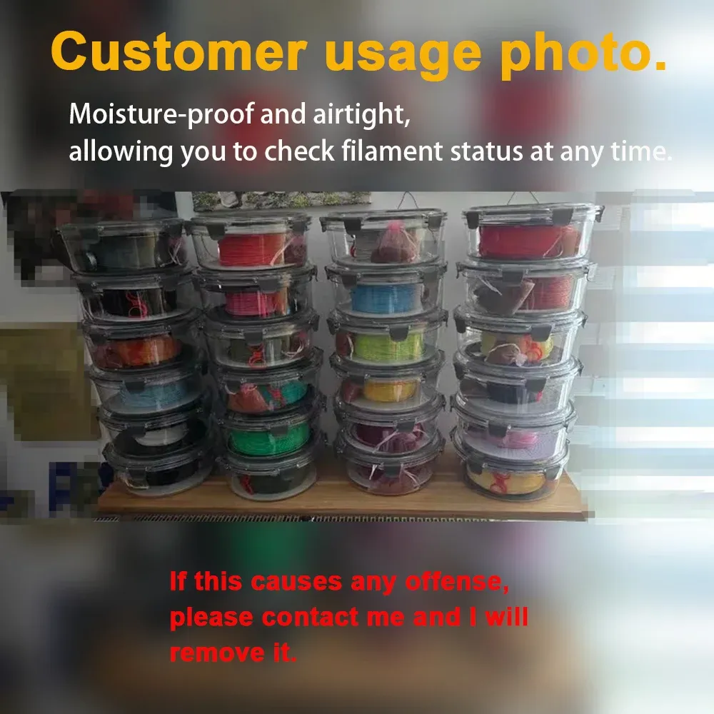Aufbewahrungsbox Filament 2 Stück luftdicht tragbar