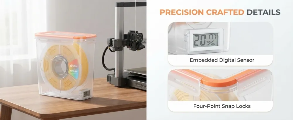 Aufbewahrungsbox Filament luftdicht staubdicht feuchtigkeitsbeständig
