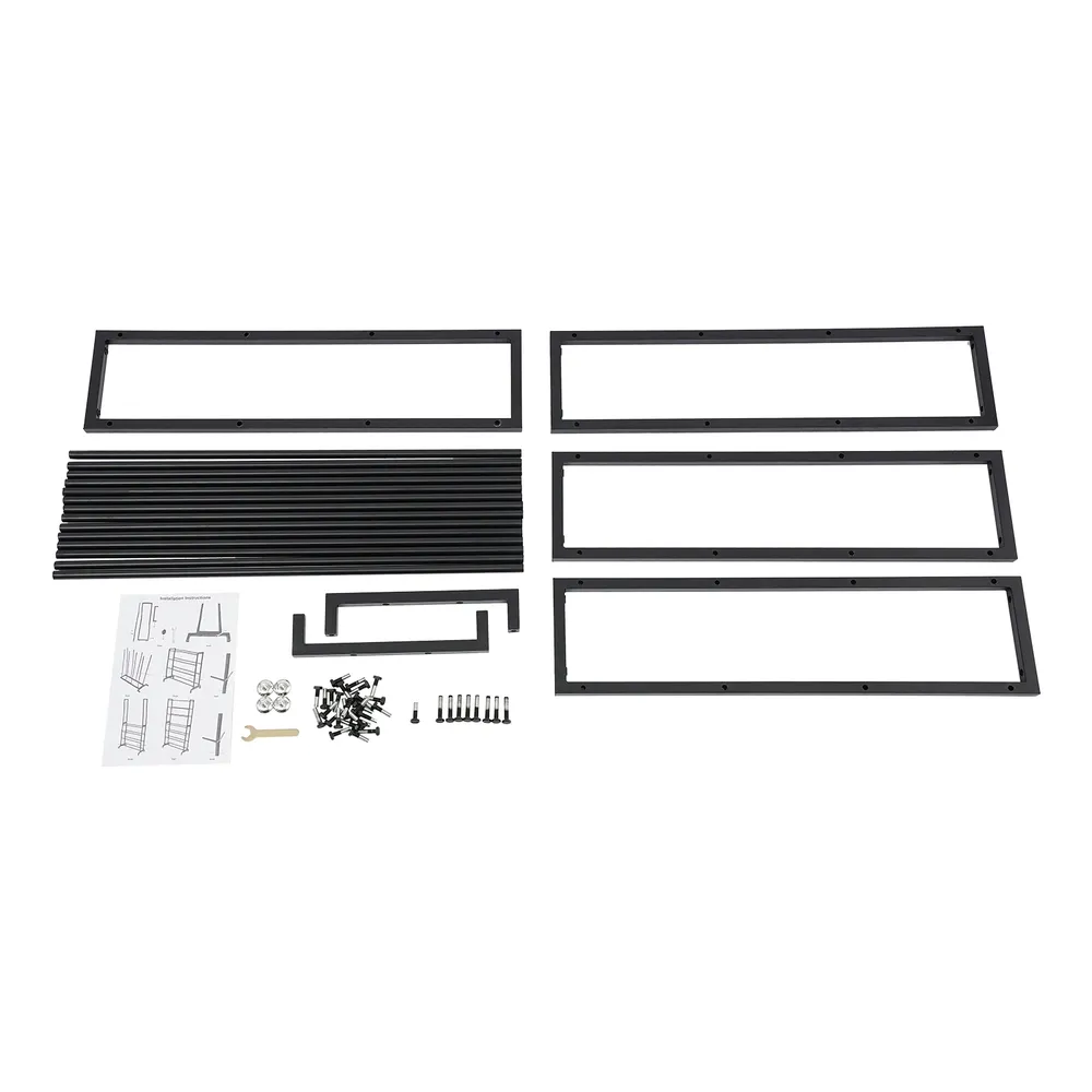 Aufbewahrungsregal Filament 7 Etagen Stahl 33,1x13x65 Zoll