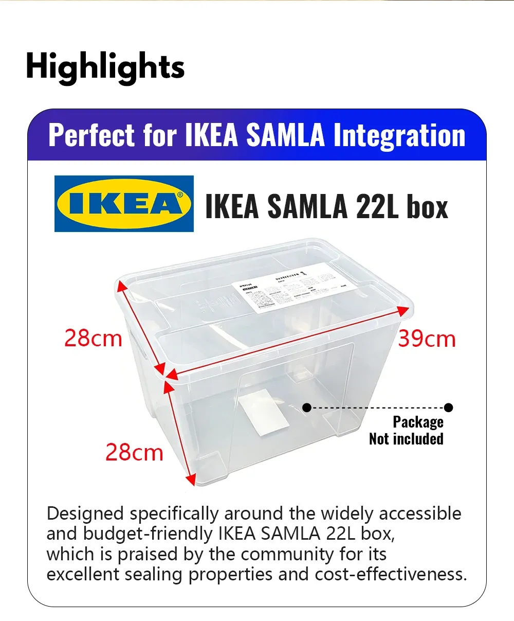 Aufwickelset für SAMLA Box zu Trockenbox