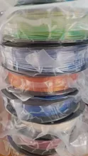 Kundenbewertungen – PLA Filament 1,75 mm zweifarbig Seidenblau Rot 250 g