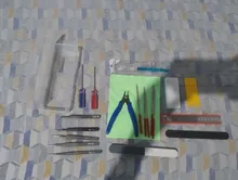 Kundenbewertungen – Werkzeugset Trimm-Messer Schaber Reinigungsnadel Pinzette Zange