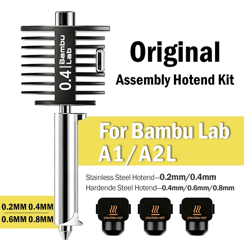 Bambu Lab A2L/A1 Hotend-Kit mit gehärteter Düse