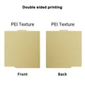 Bauplatte 257x257mm Federstahl PEI doppelseitig magnetisch – Farbe Double side PEI-PEI