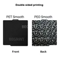 Bauplatte 257x257mm Federstahl PEI doppelseitig magnetisch – Farbe Double side PEO-PET