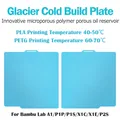 Bauplatte 257x257mm Federstahl PEI doppelseitig magnetisch – Farbe Glacier Cold
