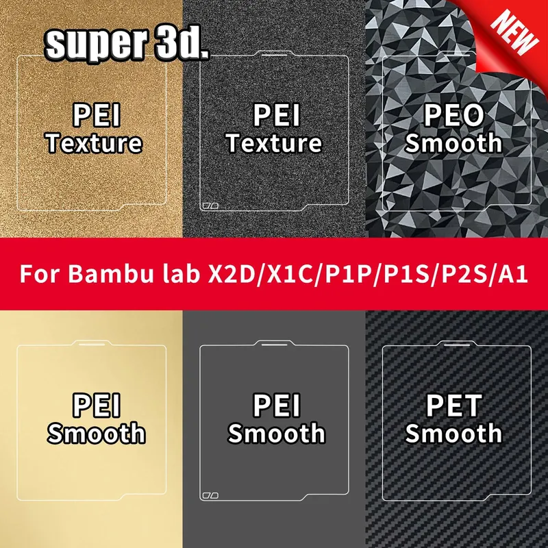 Bauplatte 257x257mm Federstahl PEO PEY Platte für Bambu Lab