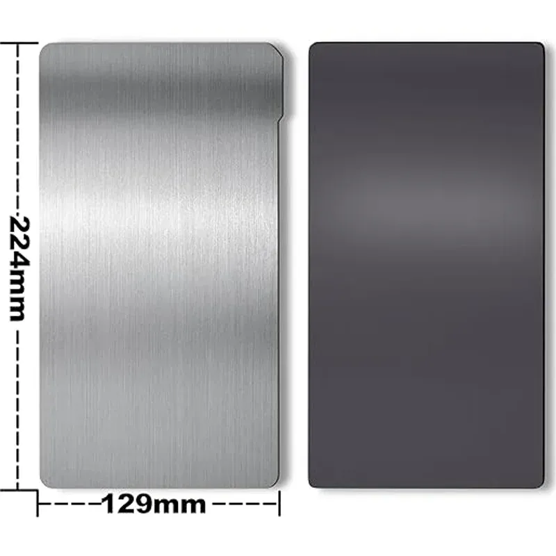 Bauplatte flexibel Federstahl 224 x 129 mm