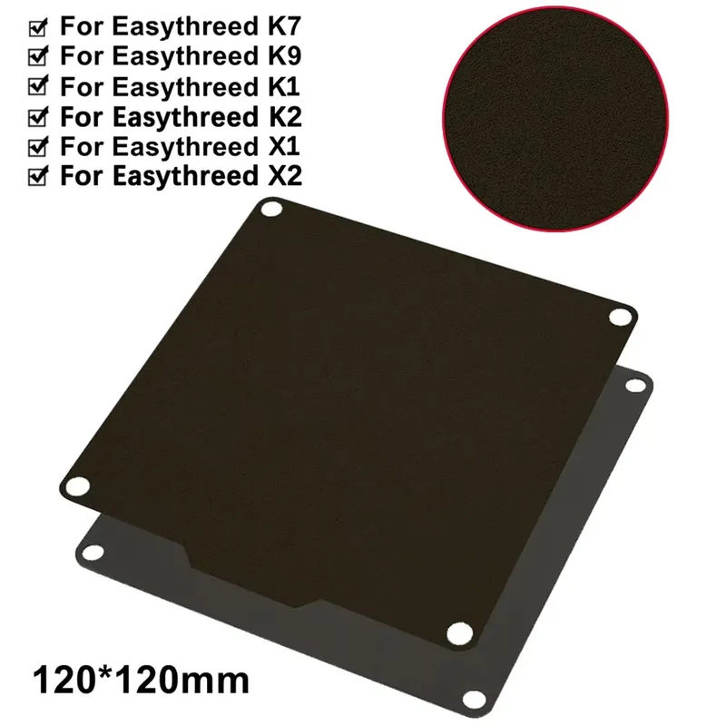 Bauplatte PEI doppelseitig 120 mm für Easythreed K1