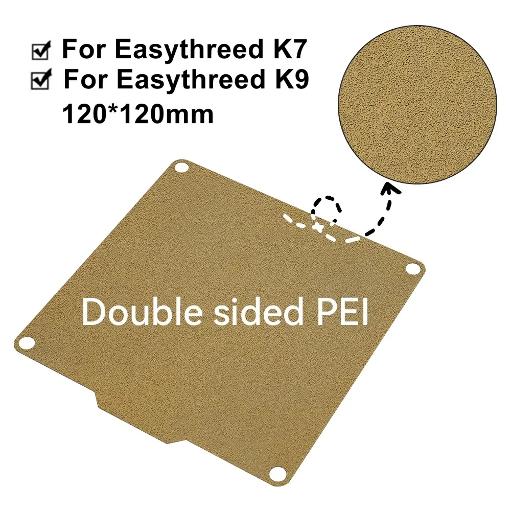 Bauplatte PEI doppelseitig 120 mm für Easythreed K1