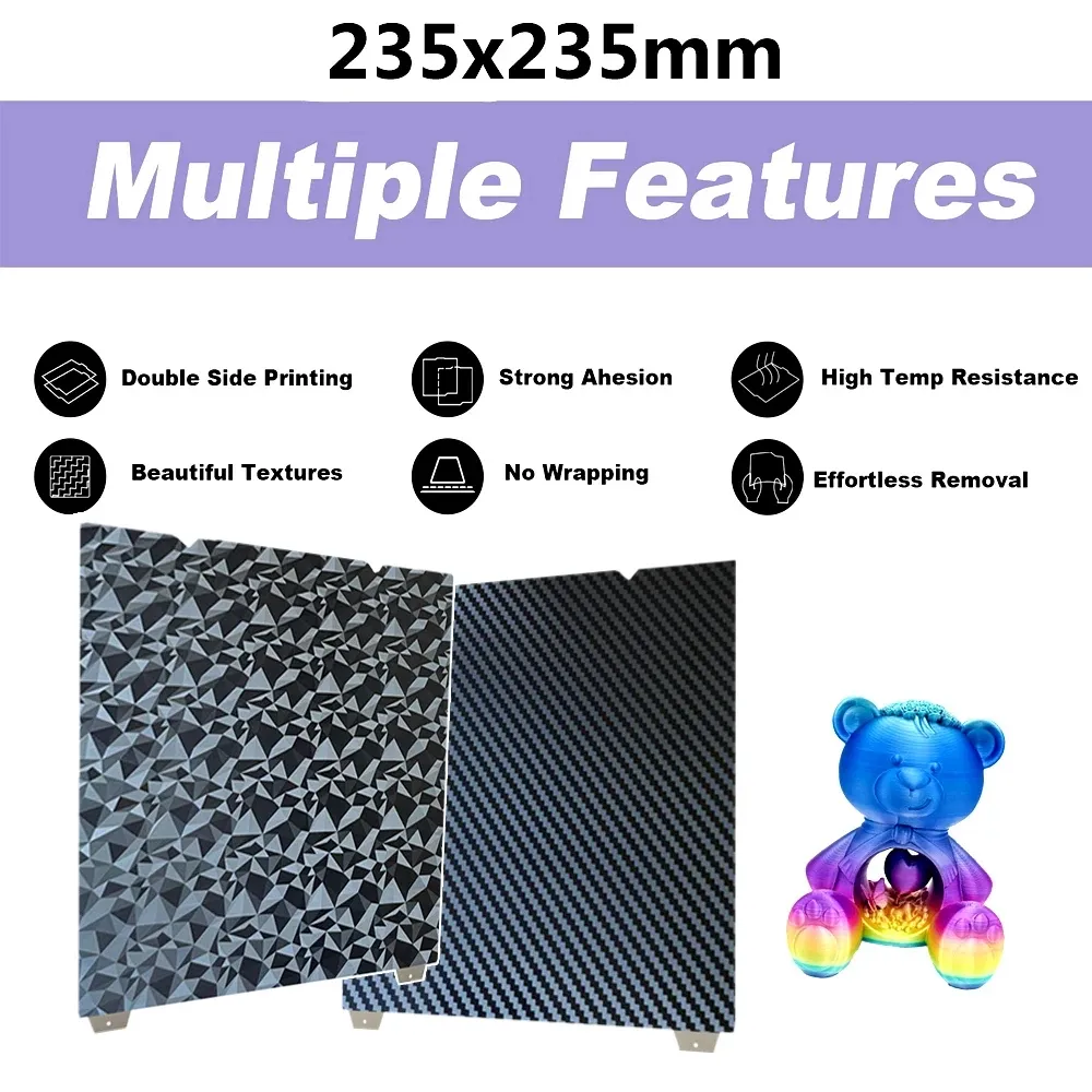 Bauplatte PEI doppelseitig 235 mm für Ender 3 S1 Pro