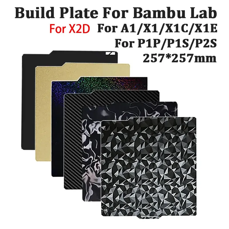 Bauplatte PEI doppelseitig 257 mm für Bambu Lab X2D