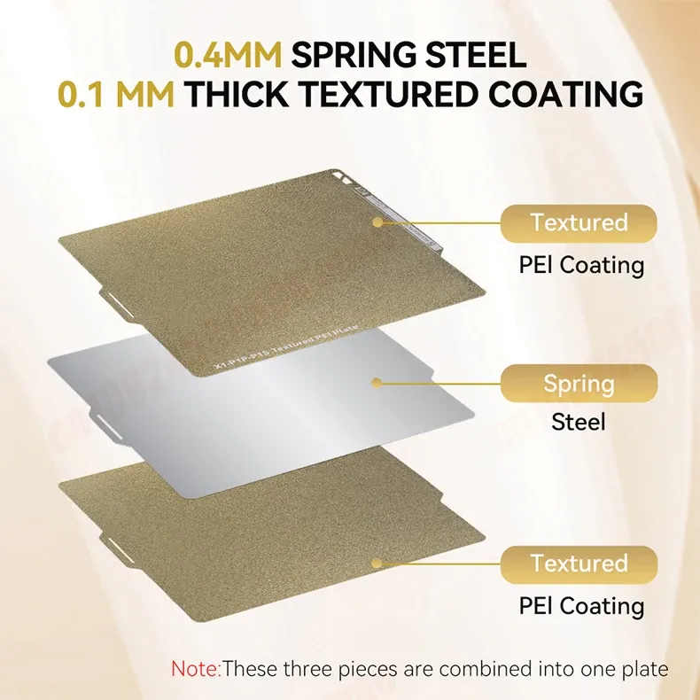 Bauplatte PEI texturiert 257 mm für Bambu Lab X1