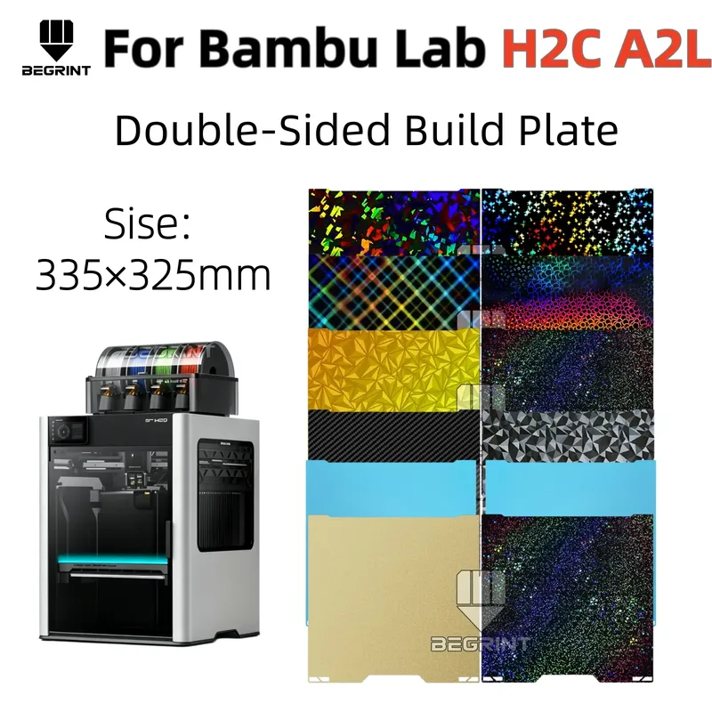 Bauplatte PEI texturiert 335 mm für Bambu Lab H2C