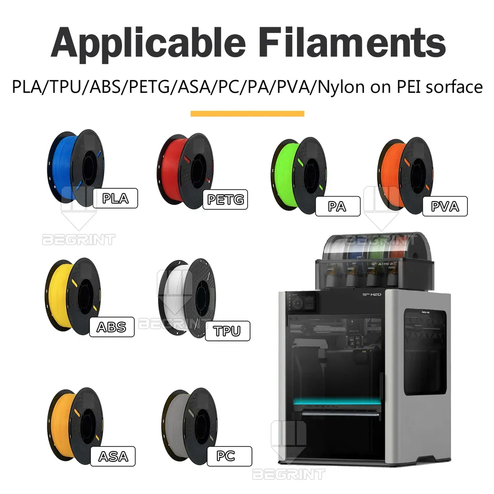 Bauplatte PEI texturiert 335 mm für Bambu Lab H2C
