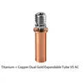 Bi-Metall-Heatbreak-Rohr Titanlegierung Rotkupfer für E3D V6 MK8 Ender 3 – Farbe V5 AC