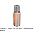 Bi-Metall-Heatbreak-Rohr Titanlegierung Rotkupfer für E3D V6 MK8 Ender 3 – Farbe Titanium copper V6 2