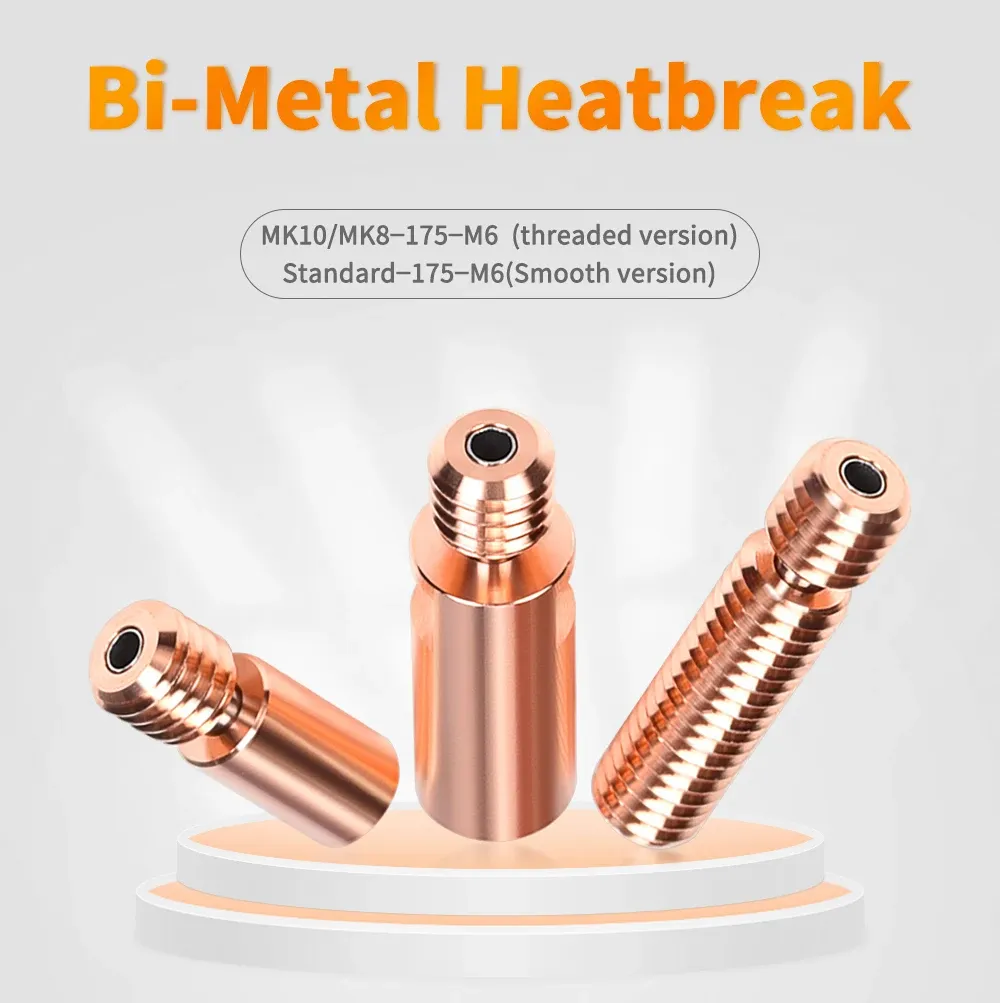 BIGTREETECH Bimetall-Heat Break V6 MK8 MK10 Throat für E3D V6 Hotend