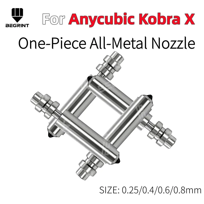 Bimetall-Düse 0,25 bis 0,8 mm für Anycubic Kobra X/4