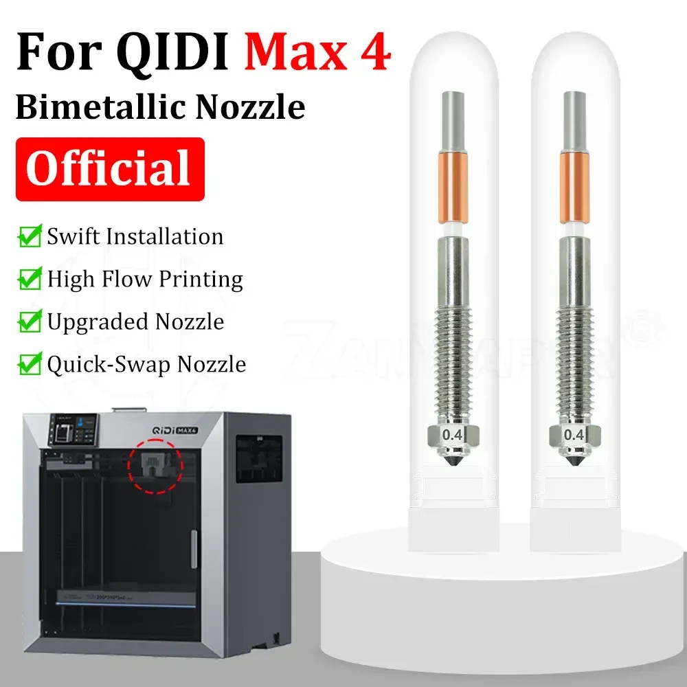 Bimetall-Düse 1,75 mm für QIDI MAX4 3D-Drucker