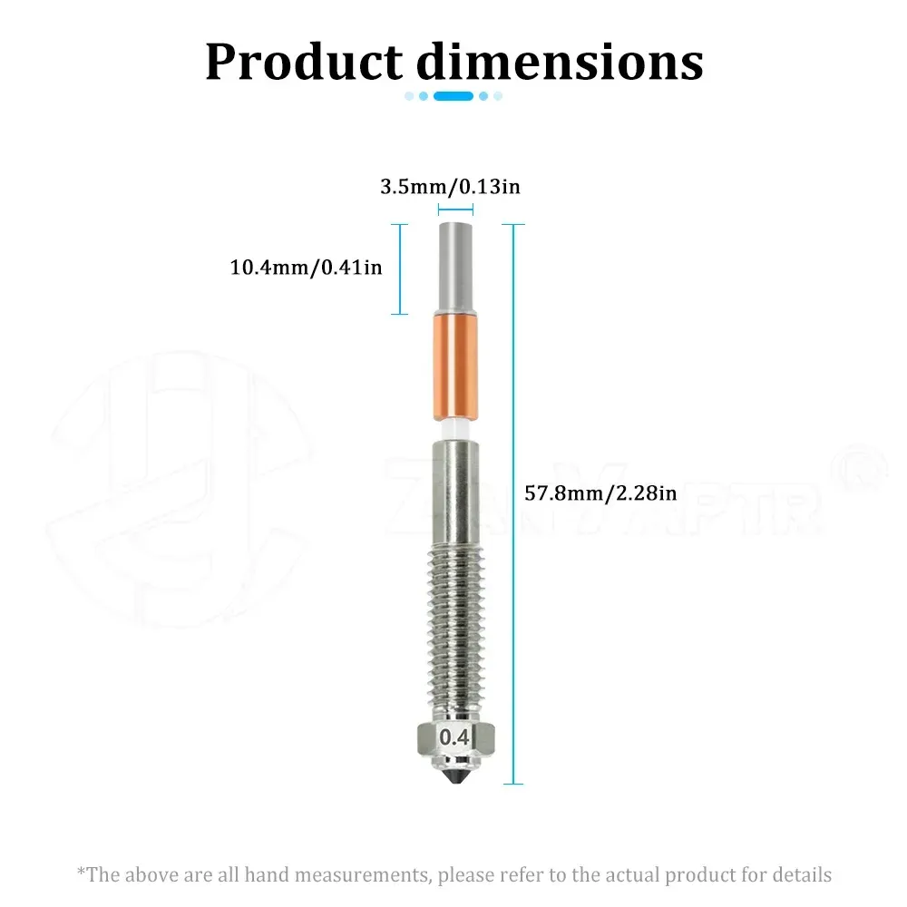 Bimetall-Düse 1,75 mm für QIDI MAX4 3D-Drucker
