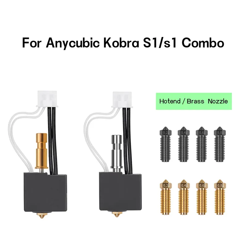 Bimetall Hotend Kit für Anycubic Kobra S1 Messingdüse