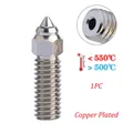 Bimetall-Vulkandüse 0,2 bis 0,8 mm für Creality Ender 3 V3 KE – Farbe 1PC Copper Plated