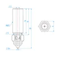 Bimetall-Vulkandüse 0,2 bis 0,8 mm für Creality Ender 3 V3 KE – 2