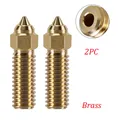 Bimetall-Vulkandüse 0,2 bis 0,8 mm für Creality Ender 3 V3 KE – Farbe 2PC brass