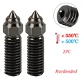 Bimetall-Vulkandüse 0,2 bis 0,8 mm für Creality Ender 3 V3 KE – Farbe 2PC Hardened Steel