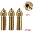 Bimetall-Vulkandüse 0,2 bis 0,8 mm für Creality Ender 3 V3 KE – Farbe 3PC brass