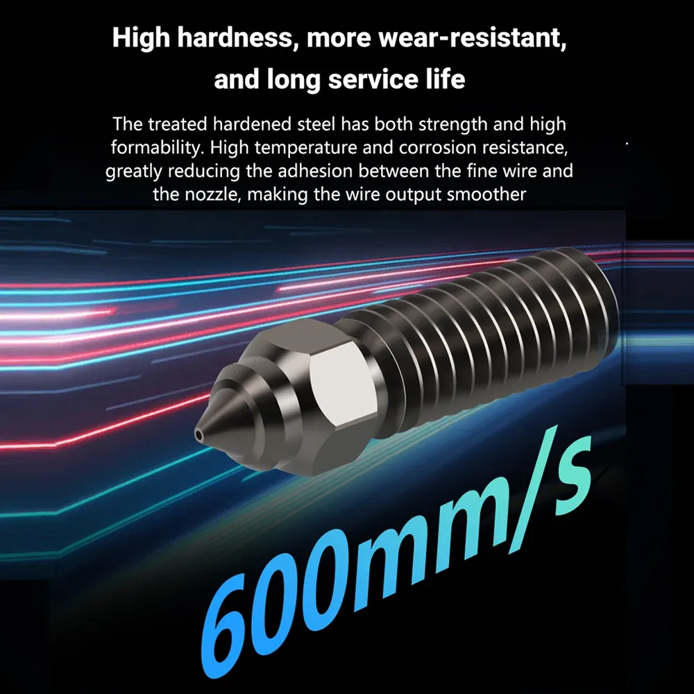Bimetall-Vulkandüse 0,2 bis 0,8 mm für Creality Ender 3 V3 KE