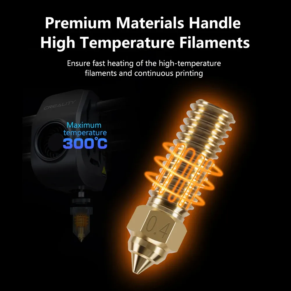Bimetall-Vulkandüse 0,2 bis 0,8 mm für Creality Ender 3 V3 KE