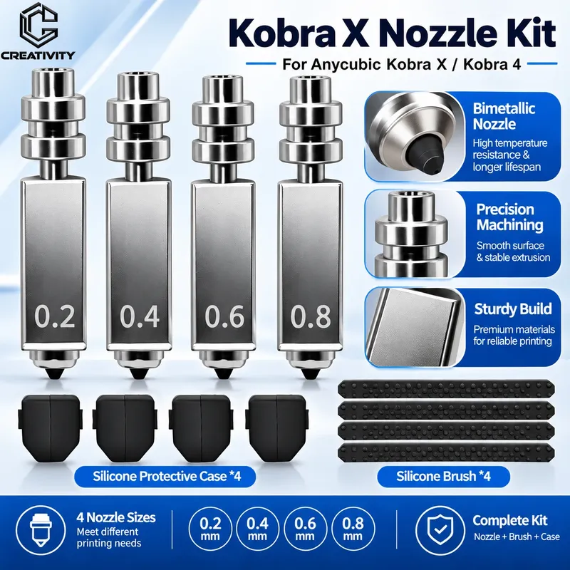 Bimetallische Hotend-Düse 0,2-0,8 mm für Kobra X