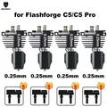 C5 Düsenbaugruppe gehärtete Stahldüse 0,25 bis 0,8 mm für Flashforge Creator 5 – Farbe 0.25 0.25 0.25 0.25