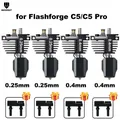 C5 Düsenbaugruppe gehärtete Stahldüse 0,25 bis 0,8 mm für Flashforge Creator 5 – Farbe 0.2 0.2 0.4 0.4
