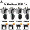 C5 Düsenbaugruppe gehärtete Stahldüse 0,25 bis 0,8 mm für Flashforge Creator 5 – Farbe 0.4 0.4 0.4 0.4