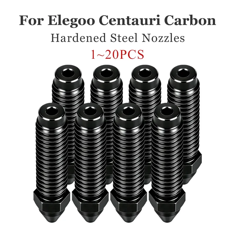 Carbon Düse gehärtete Stahldüse 0,2 bis 0,8 mm für Elegoo Carbon