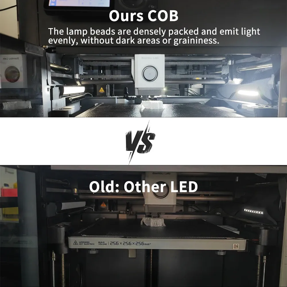 COB LED-Lichtleisten-Kit 5 V 110 cm für Bambu Lab X1 P1